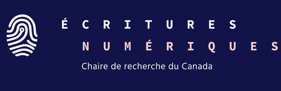 Crédit visuel: Chaire de recherche sur les écritures numériques